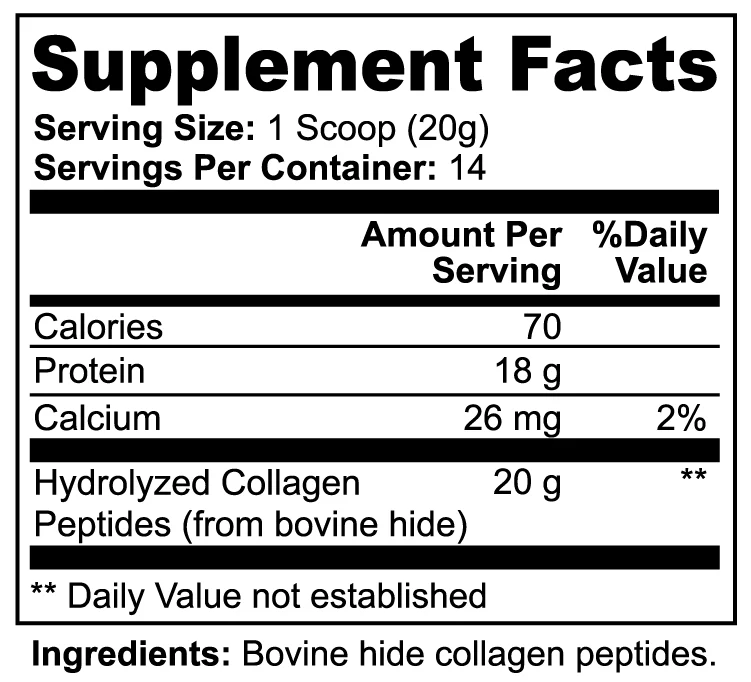 Naysa Nutra - Grass-Fed Hydrolyzed Collagen Peptides