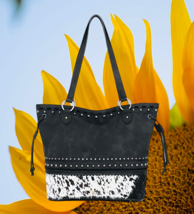 Trinity Ranch Hair-On Cowhide Collection Concealed Carry Tote