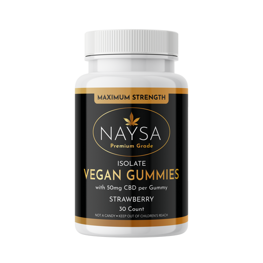 NAYSA Vegan Gummies with 50mg CBD (Isolate) 30 Count