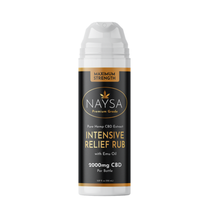 NAYSA Intensive Relief Rub with Emu Oil and 2,000mg CBD
