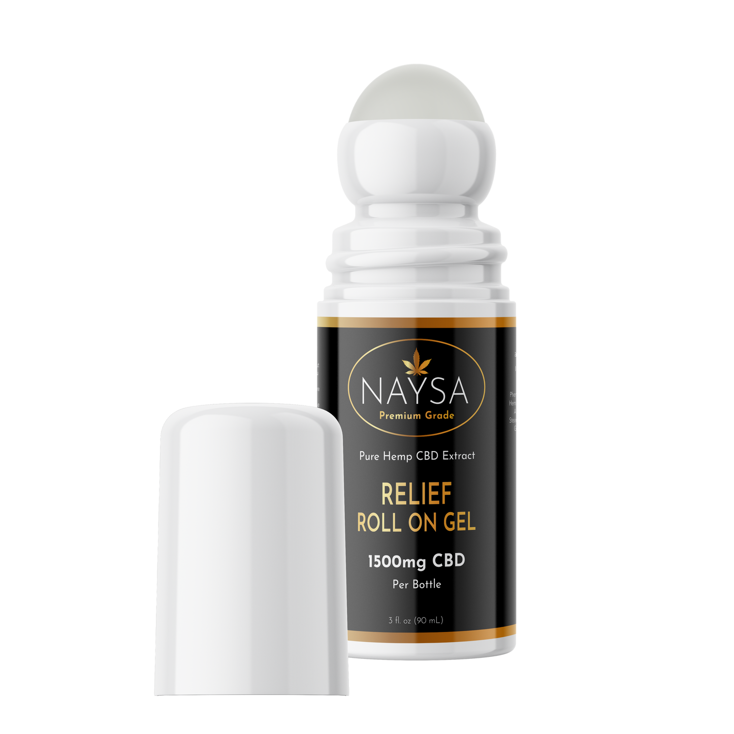 NAYSA Relief Roll On Gel with 1,500mg CBD