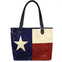 Load image into Gallery viewer, Texas Flag Canvas Tote Bag