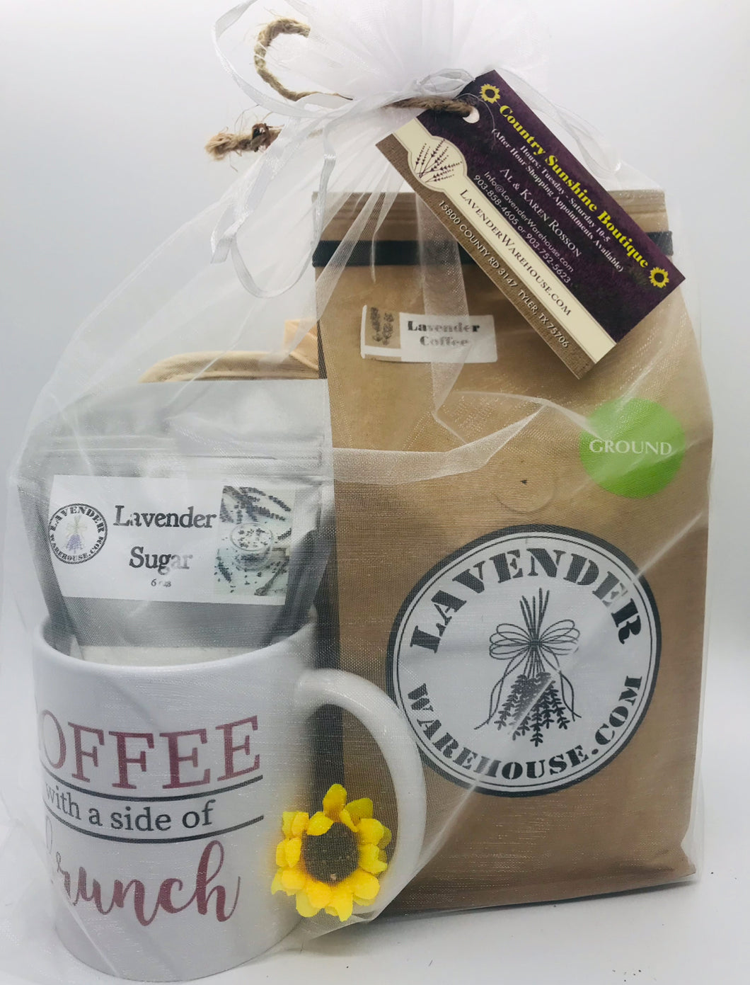 Lavender Coffee & Sugar Gift Set