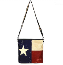 Load image into Gallery viewer, Texas Flag Canvas Crossbody Bag