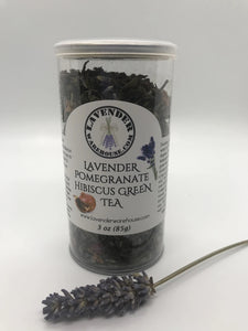 Lavender Pomegranate Hibiscus Green Tea Gift Set