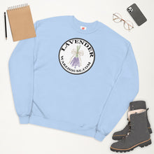Load image into Gallery viewer, Lavender Warehouse Unisex fleece sweatshirt